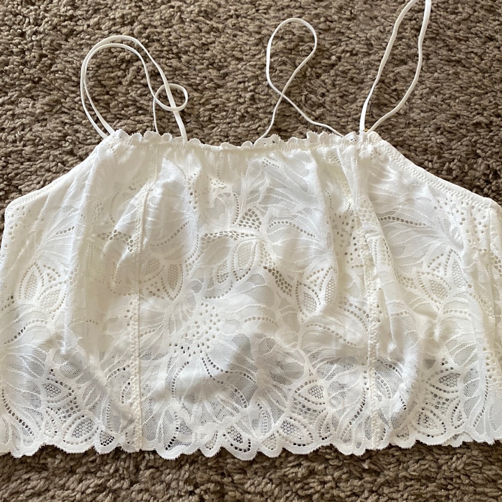 White bralette